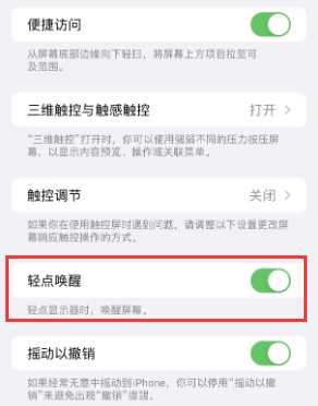 琼海苹果授权维修站分享iPhone轻点无法唤醒怎么办