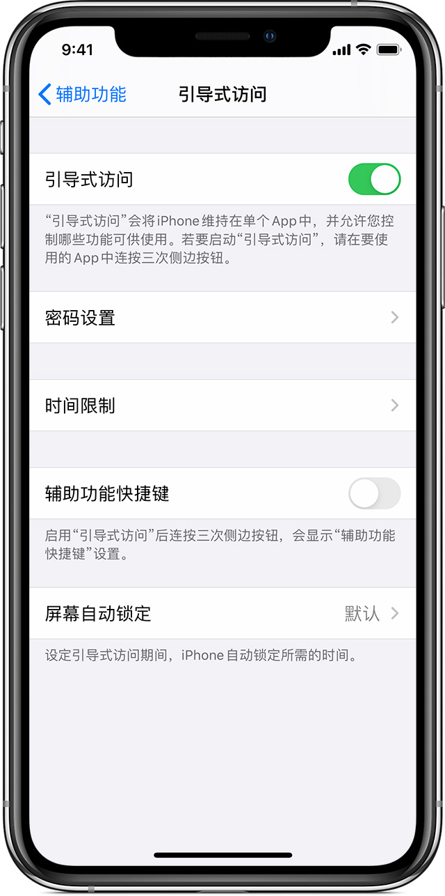 琼海苹果手机维修分享如何在 iPhone 上退出引导式访问 