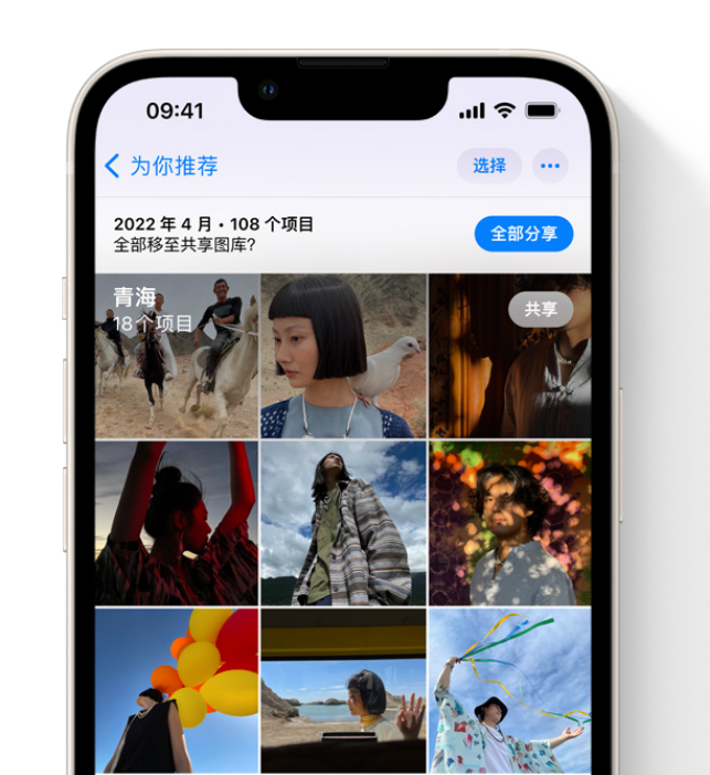 琼海苹果维修网点分享在 iPhone 上使用共享图库 