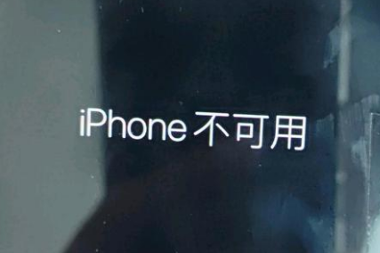 琼海苹果服务网点分享锁屏界面显示“iPhone 不可用”如何解决 