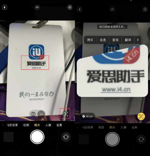 琼海苹果手机维修分享升级iOS 16后如何通过相机翻译文本 