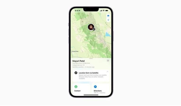 琼海苹果14维修分享iPhone14系列中 FindMy功能通过卫星分享位置方法教程 