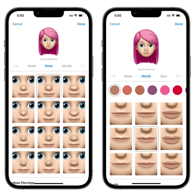 琼海苹果手机维修分享​iOS 16中的拟我表情有了哪些变化和升级 