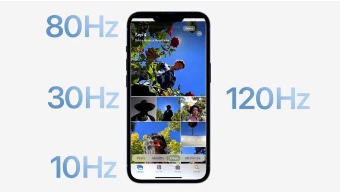 琼海苹果14维修分享iPhone 14有高刷吗 